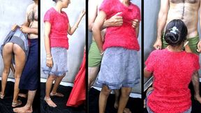 Kaam Wali Bai Showing Big Ass.blowjab and Pussy Fucked in the Kitchen with Hindi Audio