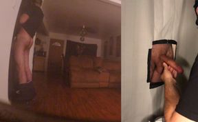 Sucking Str8 Latino cock at my glory hole