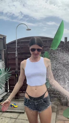 Lesbian Water Play with Maya Rose