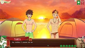 Russian Voiced Anime Game – Volleyball Fun With Taiga at Friends Camp