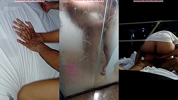 Brazilian Bruna Silva Hotwife - 1st threesome - Part 2/2