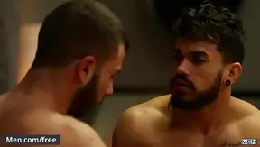 Muscular Hunks Arad Winwin & Michael Jackman Bareback in Intense Gay Action