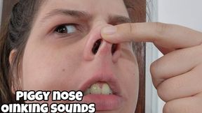 Piggy Nose & Oinking – Chubby Girl Acts Like a Real Pig (Nose Fetish, Pig Play)