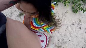 casal foge da rotina e fode na rua na beira da praia - sumaya ganesha - joy cardozo
