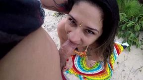 casal foge da rotina e fode na rua na beira da praia - sumaya ganesha - joy cardozo