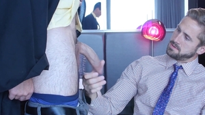 GayRoom: Wesley Woods and Ryan Pitt bends over