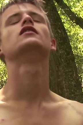 Exclusive video Bareback: Outdoor anal sex with two horny hot guys