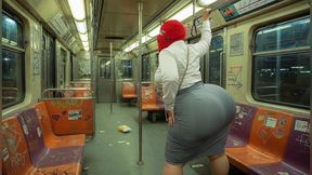 Big Ass Secretary Has Her Butt Touched by Stranger on the Metro