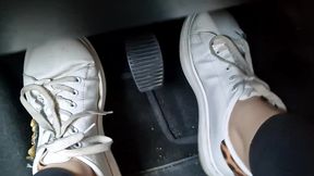 white sneakers hit the pedals like never before