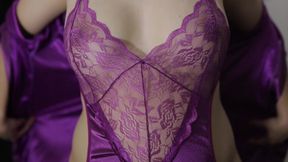 Filipino Chicks in Order Through Online Applications Using Sexy Purple Lingerie in Entot Until Satisfied
