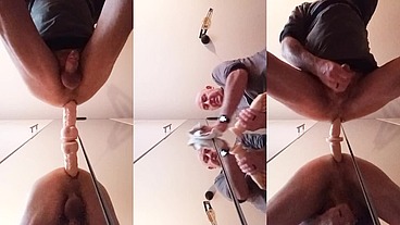 Ops68ops con un enorme dildo nel culo