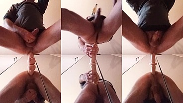 Ops68ops con un enorme dildo nel culo