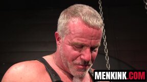 Mason Lear obediently serves hunk daddy Dale Savages ruthless dungeon