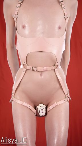 Oiled Skinny Sissy