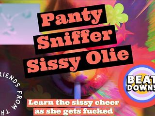 Panty Sniffer Sissy Olie Learns a Cheer to Use When Things Get Lascivious and Kinky