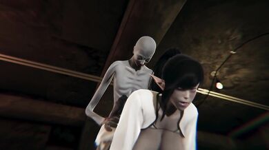 SCP-096 breach containment to fuck busty girl | 3D |