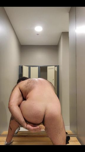 Stuffing Ass with Dildo