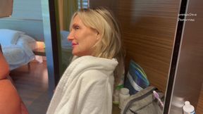 Horny GILF Gets Fucked on Sink in Spain.