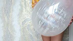 sittopop cristall balloon in clown costume