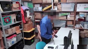 Sweet teen 18+ thieves have seduced the cop to bang to nail them hard