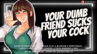 Your Classmate Sucks Your Cock &amp; Swallows Your Cum to Get Smarter || Audio Roleplay