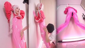 Enjoying cosplay fuck with Alice Latex suit, Goddess of Victory NIKKE Asian Hentai Shemale Femboy Trans