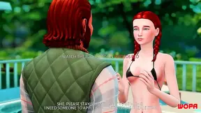 Naughty Neighbor Repays TV Help With Hot Anime Sex While Husband Watches