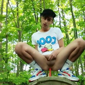 Twink Fucks with Lollipop That Melts Inside Ass - Dripping Candy Cream