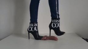 Lady Latisha - CBT Trample Board - Versace Jeans Couture Stiletto Booties - UHD