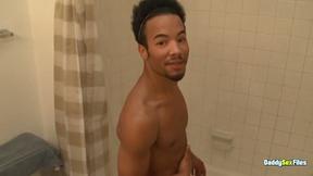 DaddySexFiles: Hayden Taylor Fucks His Tight Hole With A Big Dildo In The Shower