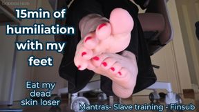 15min of humiliation with my feet