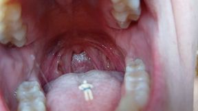 Lania has the smallest slave she ever had and she plays with him inside her mouth