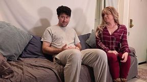 Stepmom catches stepson jerking and takes matters into her own hands