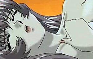 Hentai brunette doing bj and having sex