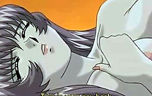 Hentai brunette doing bj and having sex