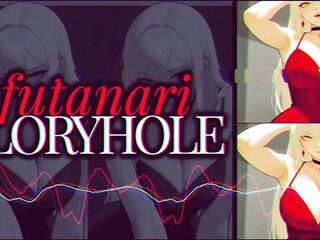F4M - Erotic Audio - Dark Neon - Shemale hentai Gloryhole Facefuck FutaDom