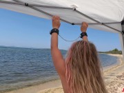 Dirty wild anal on beach tied up I Hard fucking her big juicy ass JessiJek