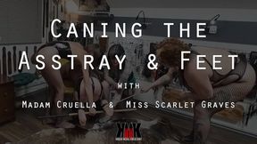 Caning the Asstray and Feet