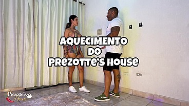 Aquecimento de cu no Prezotte’s House com o personal trainee Breno Dias e Sabrina Prezotte.