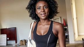 Real estate agent turns tenant into her submissive black lover