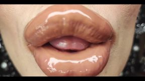 Two Princesses Mesmerize You with Their Sexy Bodies and Sticky Juicy Glossy Lipstick Kisses