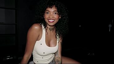 Busty Ebony Latina gives a dirty 1-on-1