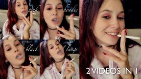 Pink Hoodie, Black Lungs (2 videos in 1)