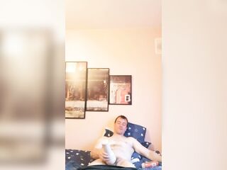 LongJohn0Hara banging a obsession flesh light during the time that lying on the daybed frontwards