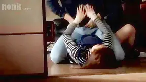 Asian StepGranny StepSon punishes nurse with rough dominate fucking