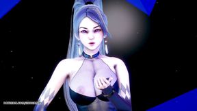 [MMD] (G)I-DLE - LATATA Kaisa hot striptease league of legends KDA 4K 60FPS