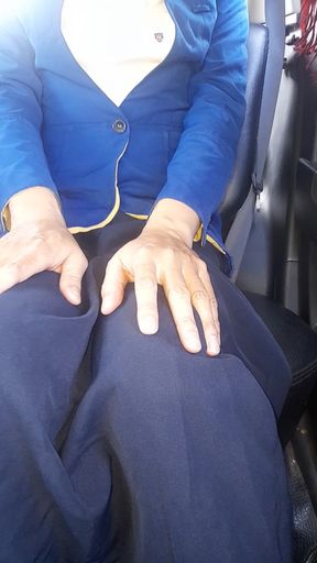 Crossdressing Wearing Woman Bca Bank Uniform