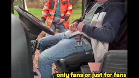 Two guys  gay with big dicks are fucking outside in the parking lot