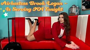 Air Hostess Brook Logan - Is Serving JOI