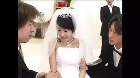 Little Japanese maid shows off her miniature coochie